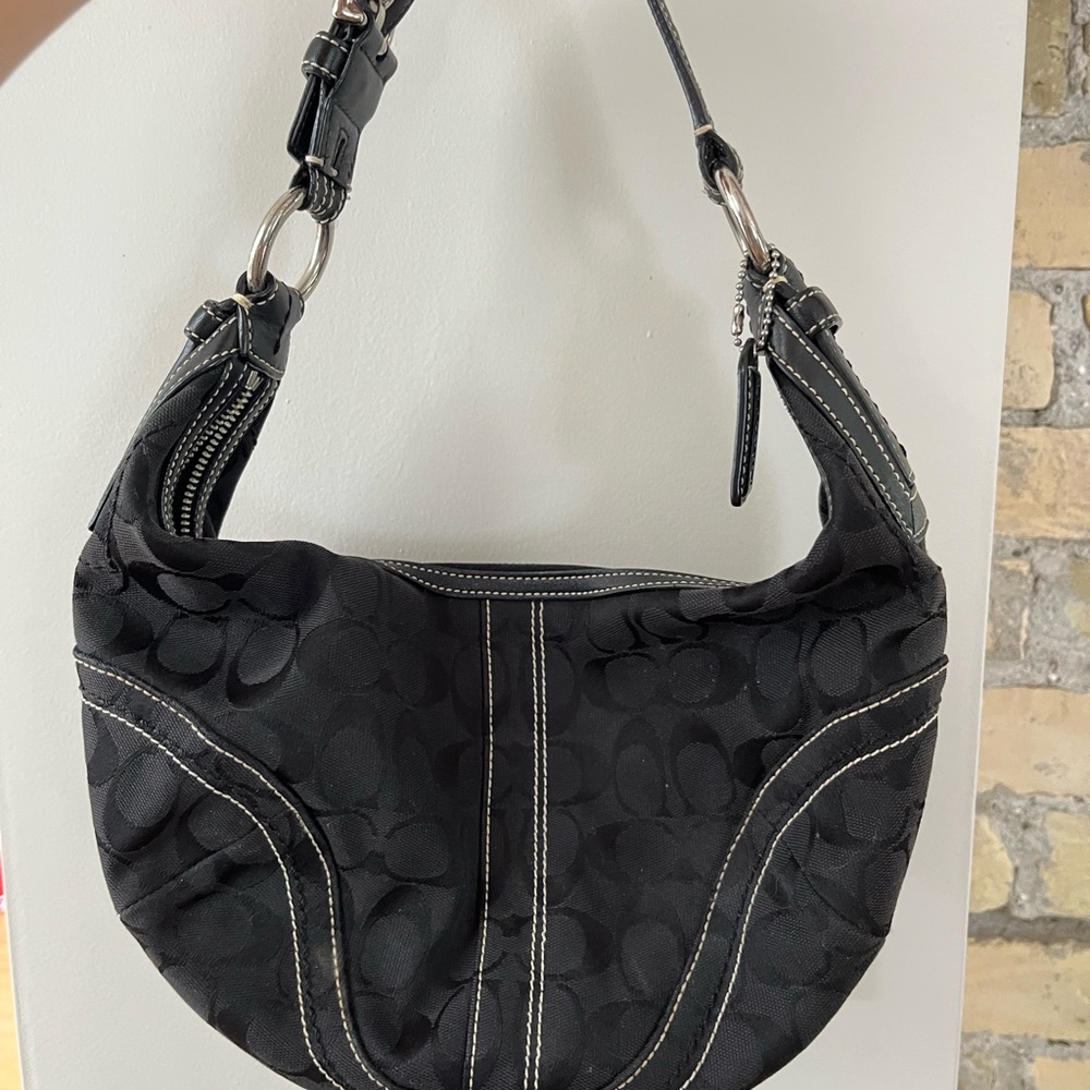 Coach Vintage Black Hobo Bag
